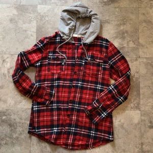 Hooded flannel